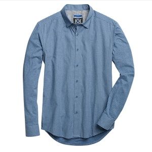 JOE Joseph Abboud Navy Patterned Sport Shirt